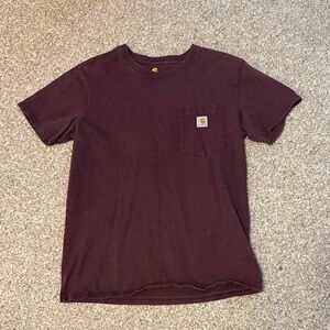Carhartt Women's Maroon Pocket T-Shirt